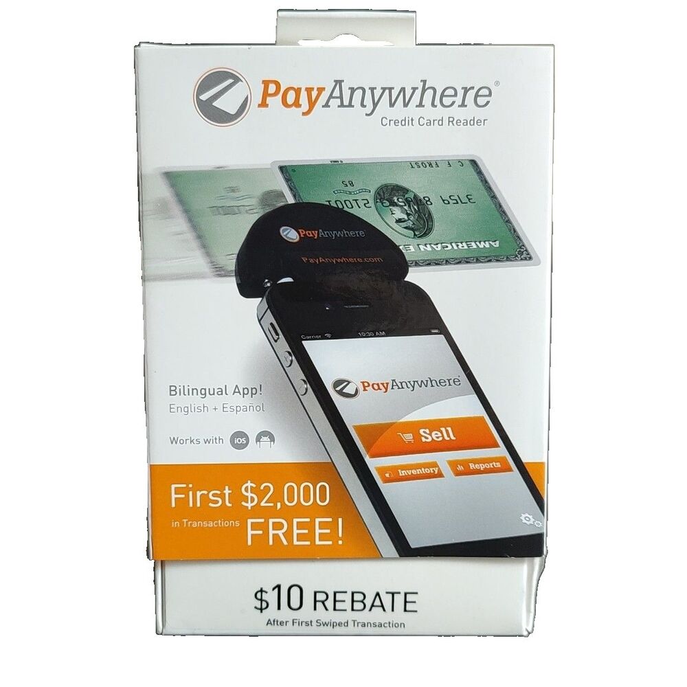 PayAnywhere Credit Card Swipe Reader English Espanol ios iPhone iPad Android